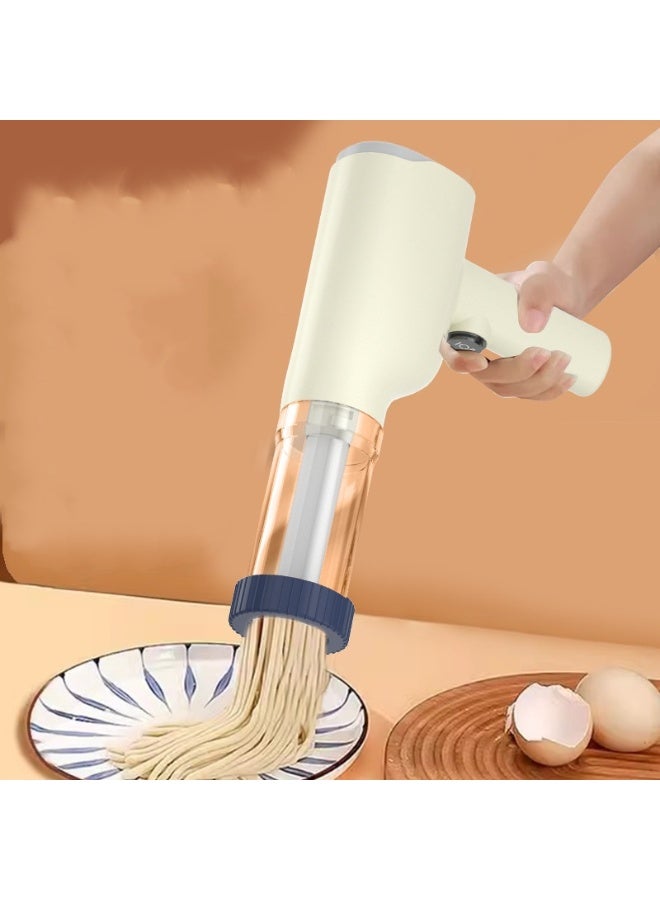 ماكينة صنع المكرونة الكهربائية المحمولة بدون سلك 6 في 1، ماكينة نودلز أوتوماتيكية يدوية ببطارية ليثيوم قابلة للشحن 1500mAh، صانعة مكرونة منزلية من الستانلس ستيل الغذائي 304، ماكينة سباجيتي ولازانيا ورامن وأودون وسجق، جهاز تشكيل عجين المكرونة بقوالب متعددة، تشغيل بزر واحد، ماكينة مكرونة محمولة للمطبخ والرحلات والنزهات، صانعة نودلز منزلية سهلة الاستخدام، ماكينة مكرونة يدوية كهربائية صغيرة الحجم، جهاز تحضير المكرونة الطازجة في المنزل، مناسبة للمطابخ الصغيرة والسفر والتخييم، أداة مطبخ احترافية لصنع المكرونة الصحية بدون مواد حافظة - Image 5